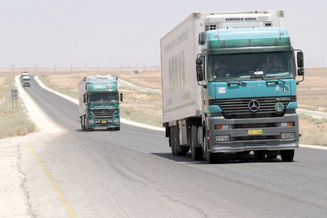 President of the Association of Owners of Clearance and Transport Companies DaifAllah Abu Aqouleh says on Wednesday that the lifting of sanctions on Syria would have a direct and positive impact on Jordan’s freight and goods transport sector and transit trade (JT file photo)